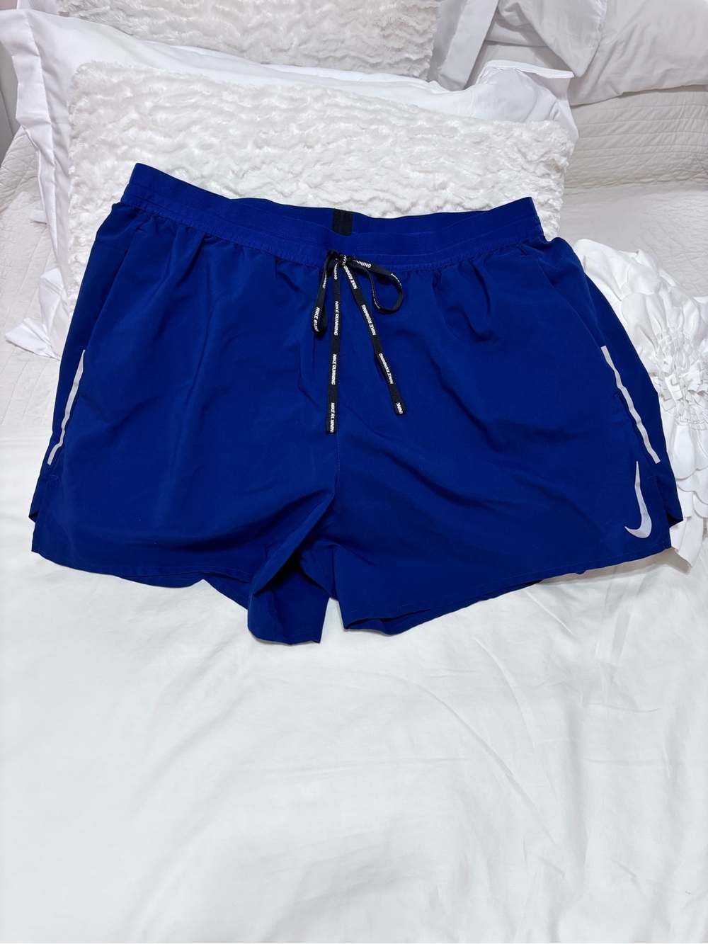 Nike Women’s XL Dri-FIT Lined Running Shorts Royal Blue